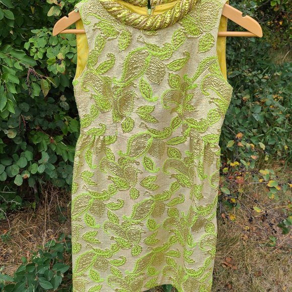 Vintage Sequin Lurex Holiday Minidress 60s - Picture 4 of 7